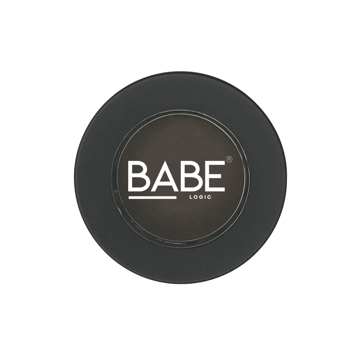 Talc-free single pan eyeshadow with lightweight, blendable formula in black packaging.