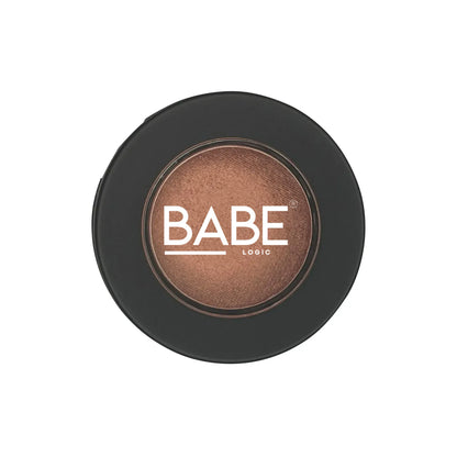 Single pan eyeshadow in round compact case with talc-free formula for vibrant, long-lasting color.
