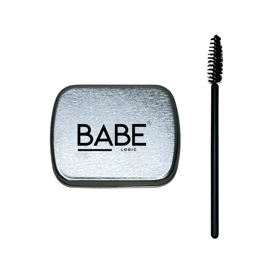 Clear brow soap with intense hold, includes wand, vegan and cruelty-free.