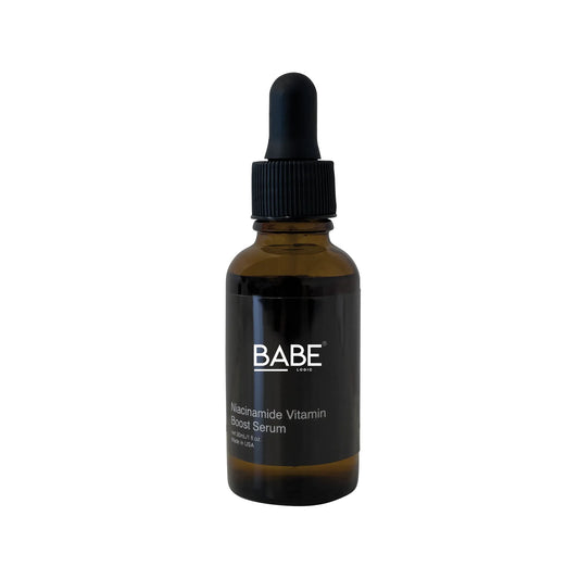 Niacinamide Vitamin Boost Serum bottle with dropper for skin hydration and glow.