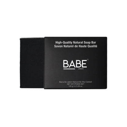 High-quality natural soap bar packaging with text; 4.2 oz net weight.