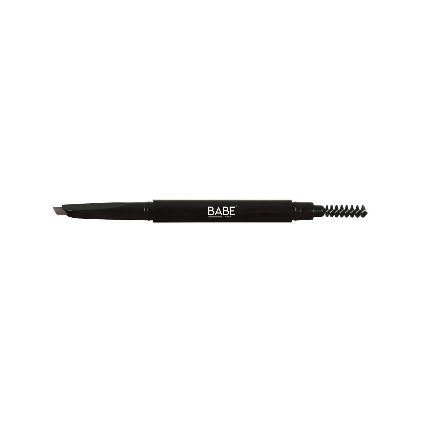 Automatic eyebrow pencil with dual-tip design, angled tip for precise application, and spooly for blending; best eyebrow pencil.