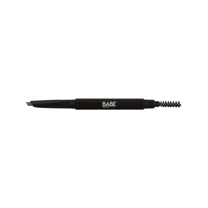 Automatic eyebrow pencil with dual-tip design, angled tip for precise application, and spooly for blending; best eyebrow pencil.