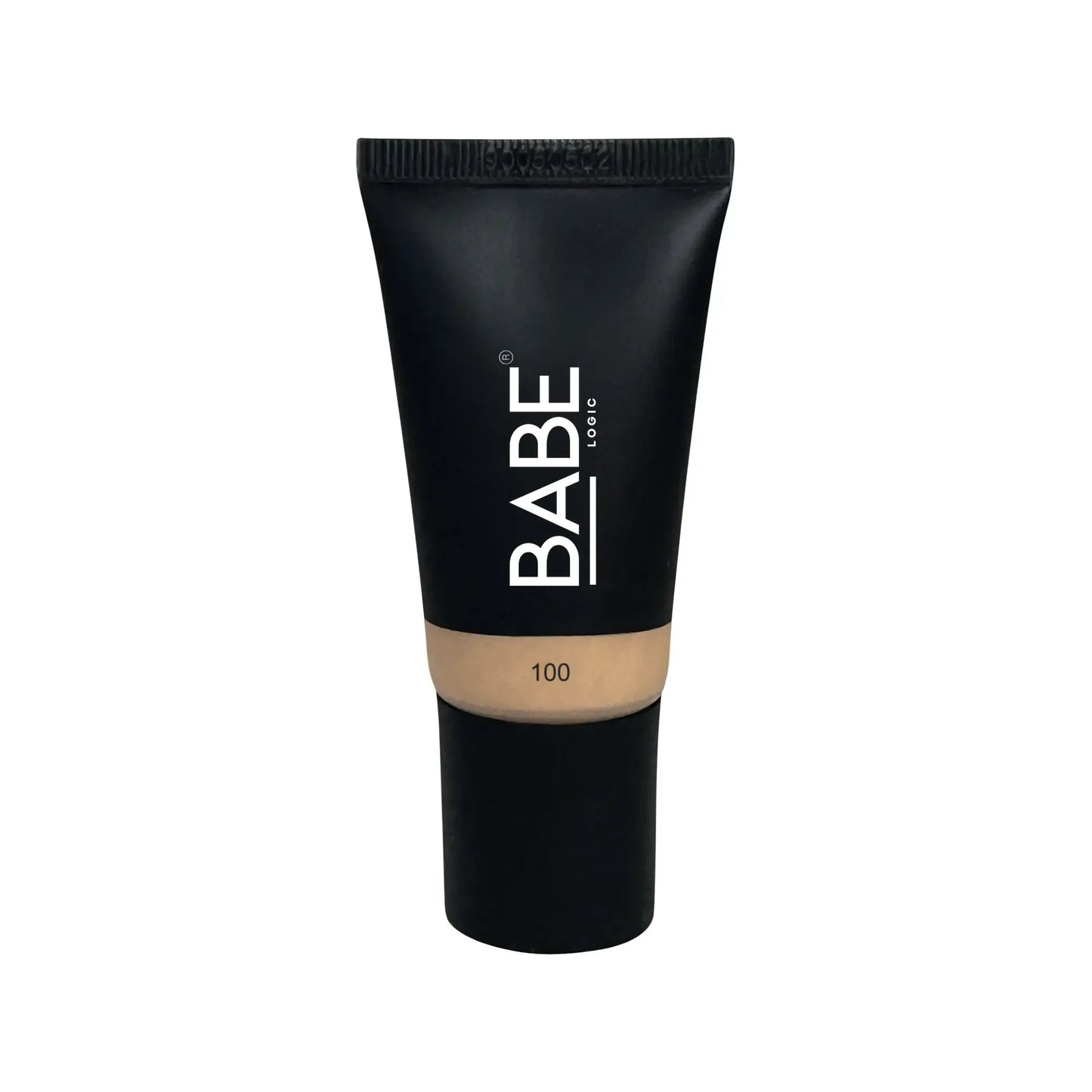 Black tube of Babe Tinted Moisturizer offering sheer coverage and hydration for all skin types.