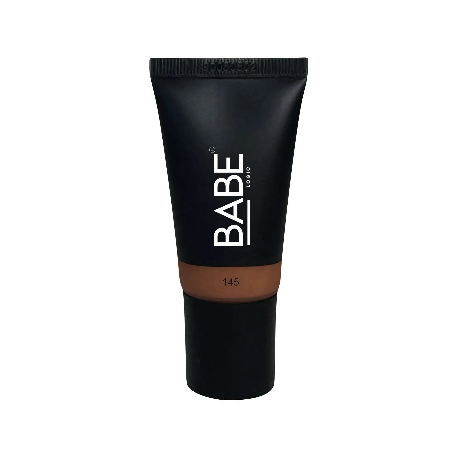 Black tube of tinted moisturizer by Babe, offering sheer coverage and essential hydration for all skin types.