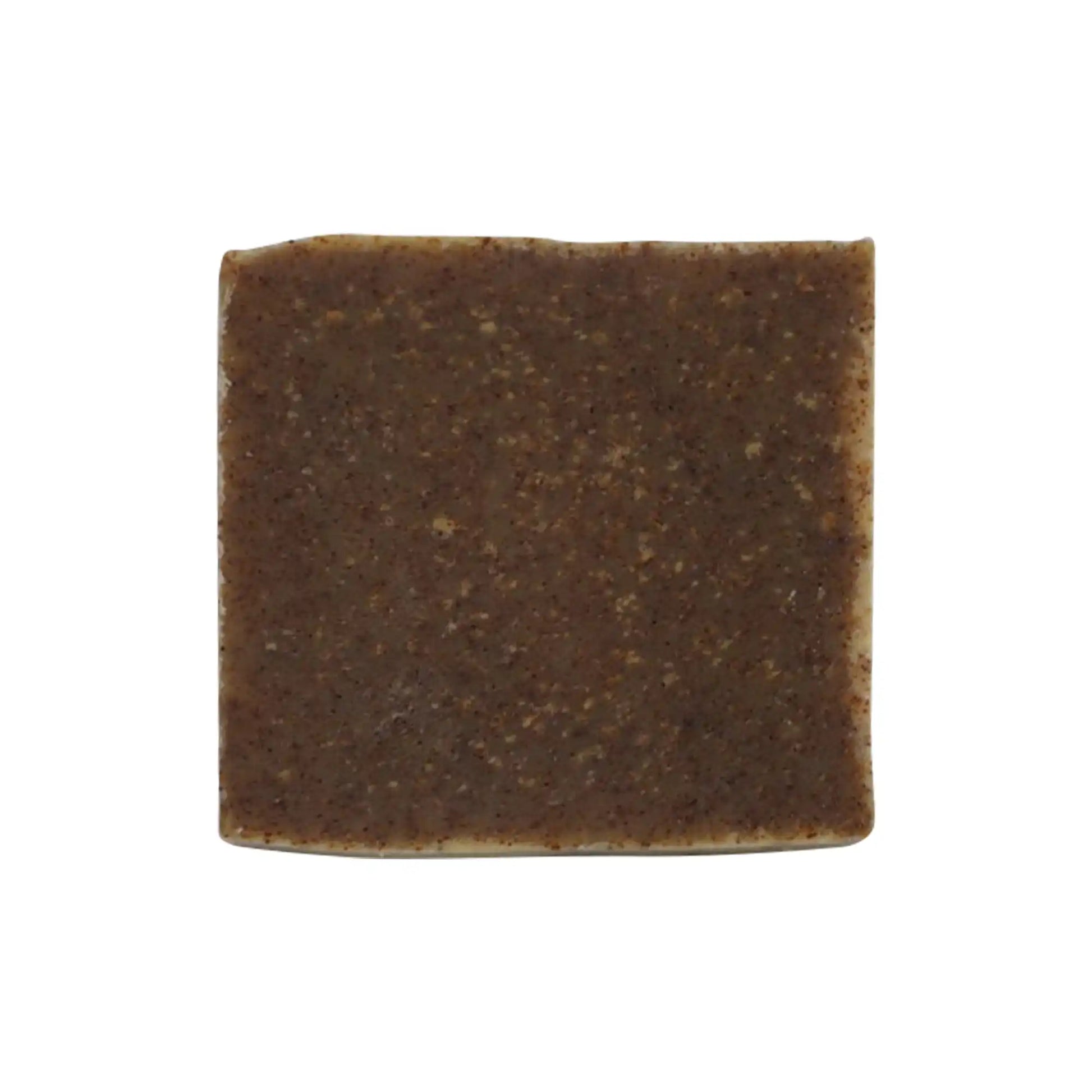 Natural soap bar with exfoliating texture, free from harsh chemicals, for cleansing and moisturizing.