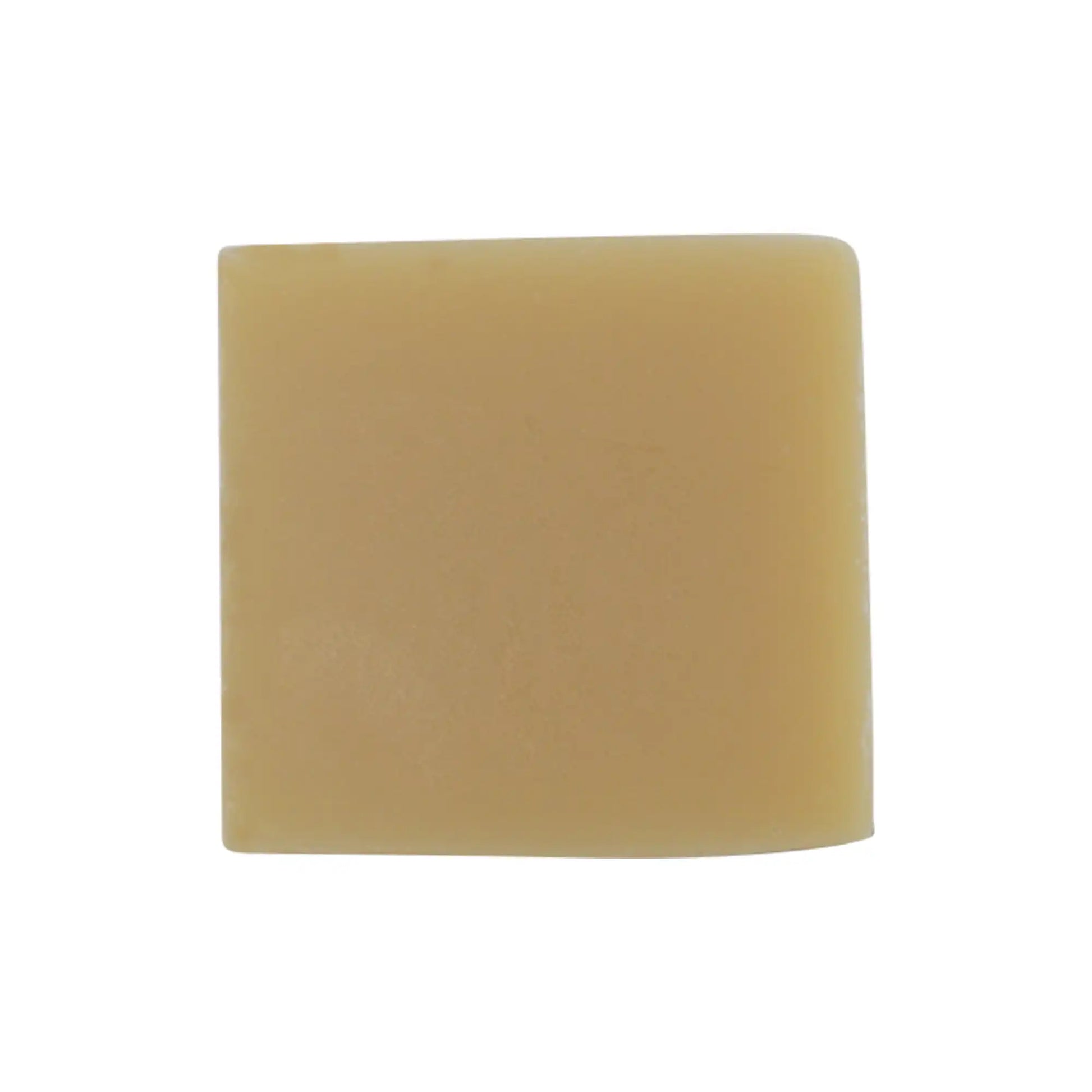 Natural soap bar with soothing ingredients for skin cleansing and nourishment.