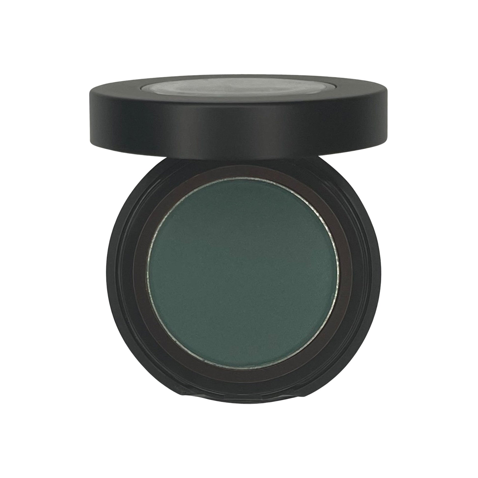 Talc-free single pan eyeshadow in a sleek black compact.