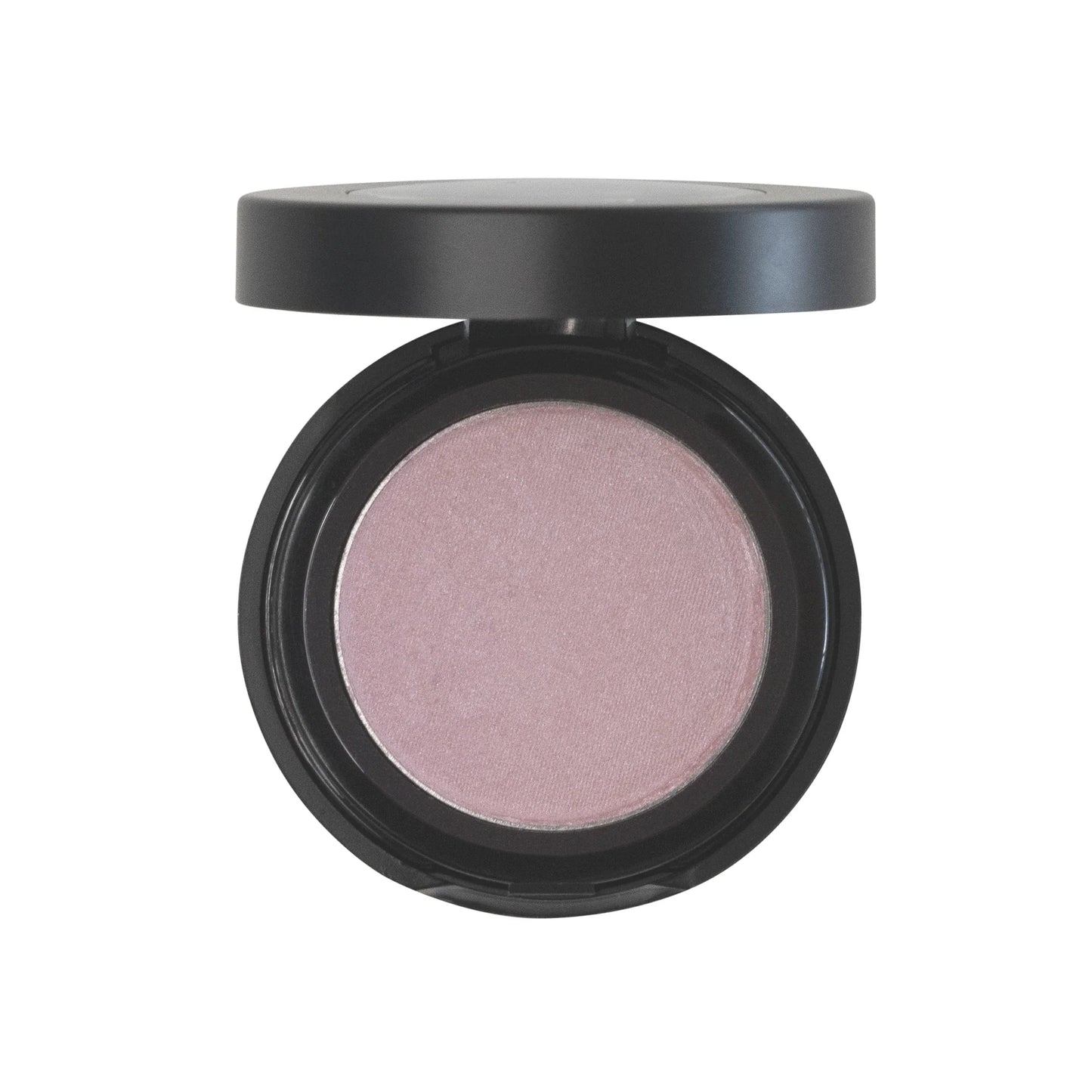 Talc-free single pan eyeshadow in sleek black compact.